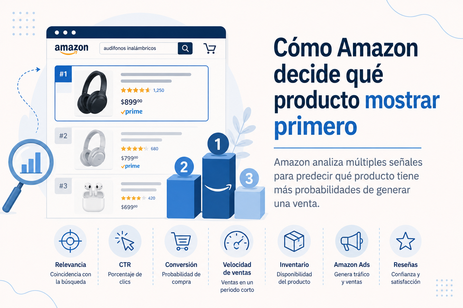 Cómo Amazon decide qué producto mostrar primero