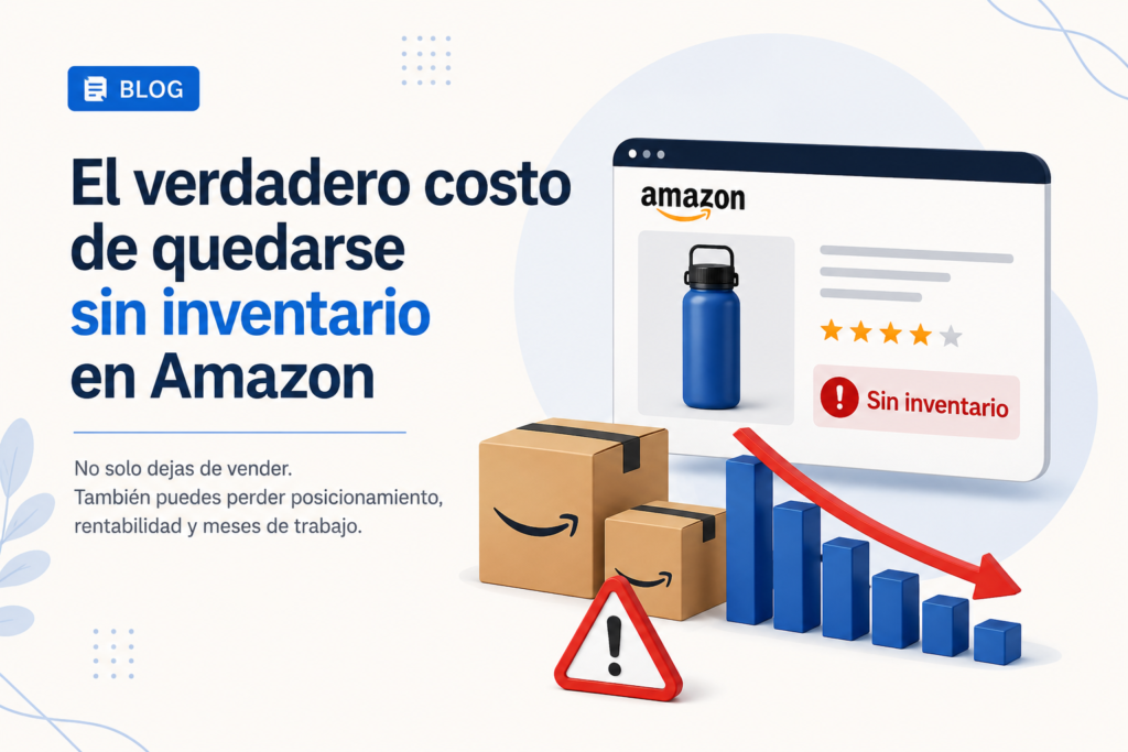 El verdadero costo de quedarse sin inventario en Amazon