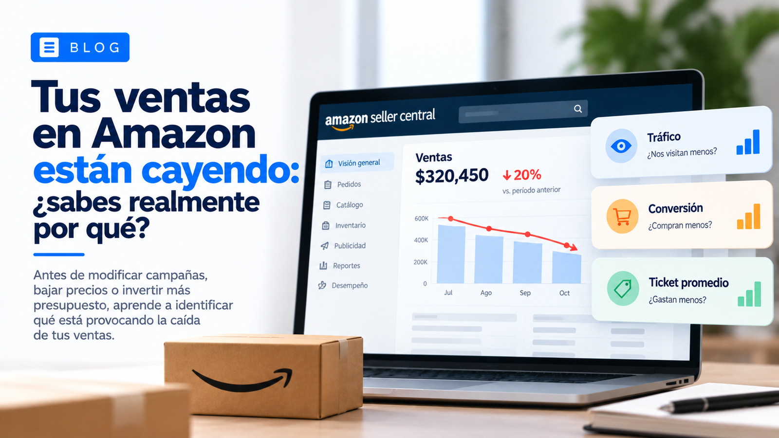 Tus ventas en Amazon están cayendo: ¿sabes realmente por qué?
